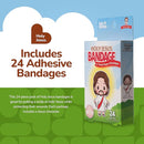 BioSwiss Bandages, Holy Jesus Shaped Self Adhesive Bandage, Latex Free Sterile Wound Care, Fun First Aid Kit Supplies for Kids and Adults, 24 Count by TinyTreasures Baby Boutique