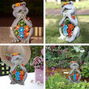 Frog Solar Figurine Light Statue Outdoor Gardening Gifts Decoration Garden Frogs Yard Decor Lamp With 8 Led Lights And Succulent Waterproof Patio Lawn Decor Housewarming Frog Gifts For Women by GreenHaven Gardens