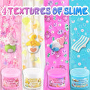 LAWOHO 6 Pack Slimes, Pink & Blue Slime Kit for Kids Ages 4-12 with Cloud, Butter & Water Slime, Non-Sticky Soft Sensory Toys, Slime Party Favors, Goodie Bag Stuffers for Girls & Boys Birthday Gifts by TinyTreasures Baby Boutique