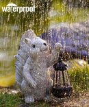 Solar Squirrel Statues for Garden Decor: Outdoor Figurines Sculpture with Lantern for Yard Art Lawn Patio Balcony - Gifts for Mom Grandma by GreenHaven Gardens