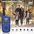 Walkie Talkies for Adults- WokTok Long Range 2 Way Radio, 3000MAH Rechargeable AA Batteries for Held Hiking Accessories Camping Gear Xmas Birthday, 2-in-1 Charging Cable,NOAA Weather Alert,4 Radios by TinyTreasures Baby Boutique