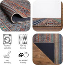 Keen Home Design 2x12 Rug - Machine Washable Runner Rug with Non-Slip Backing, Ideal for Hallway, Entryway, Kitchen, Laundry Room - Vintage, Easy Clean, Durable, Low Pile - (2'6" x 12') by CozyNest Decor