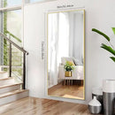 36x72inch Bathroom Mirror, Gold Rectangle Mirror with Thin Metal Frame, Large Rectangular Wall Mirrors for Bathroom, Living Roomm, Hair Salon, Big Farmehouse Mirror Hang Horizontal/Vertical by CozyNest Decor