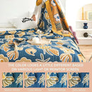 Boho Throw Blanket for Bed - 100% Pure Cotton Ultra Soft Rustic Quilt - Farmhouse Decor Bed Blankets, All Season Rustic Throw for Sofa Couch Chair(91''x 98'', Floral) by CozyNest Decor