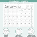 2026 Wall Calendar - 2026 Calendar from Jan. 2026 - Dec. 2026, 14.6" x 11.4", 12 Months Wall Calendar 2026, Thick Paper, Twin-Wire Binding, Simple Design by TinyTreasures Baby Boutique