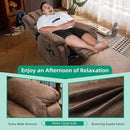 VIVIJASON Large Dual OKIN Motor Power Lift Recliner Chair for Elderly Big Man, 180° Lay Flat Electric Recliner with Heat & Massage, Infinite Position, 2 Remote Controls, Side Pockets & USB Port, Brown by CozyNest Decor
