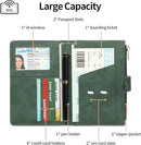 Passport Holder for Travel Rfid Passport Wallet for Women Men with Zipper Pocket Pen Sim Card Holders Slim Travel Accessories by TinyTreasures Baby Boutique