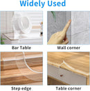 Edge Corner Protector Baby Proofing,Soft Clear Furniture Table Corner Guard & Edge Safety Cabinet Door Bumper,Crib Bumpers,Wall Protector,6.6ft(Width 0.8 in，Thickness 0.08 in) by TinyTreasures Baby Boutique