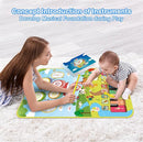 Foki 3-in-1 Musical Mats, Child Floor Piano Drum Animal Music Play Mat Montessori Sensory Early Educational Musical Learning Toys for Baby Girls Boys Birthday Toddlers 1-5 Years Old by TinyTreasures Baby Boutique