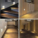 1pcs/3W Wall Recessed Stair Lights LED,Warm White,Indoor Step Light,Square Recessed Wall Light,White Cover Staircase Light IP20 for Indoor Stairs, Home, Kitchen, Attic, Aisle by GreenHaven Gardens