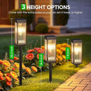 Solar Pathway Lights Outdoor, 4 Pack Upgraded Solar Lights Outdoor Waterproof, Bright Up to 15 Hrs Auto On/Off Garden Light for Yard Patio Lawn Path Walkway Driveway Outside Decor by CozyNest Decor