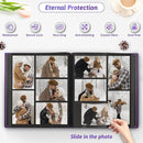 Popotop Photo Album 4x6 800 Pockets with Leather Hardcover Cover, Large Photo Album Binder Book with 80Pcs Pages for Family Travel Wedding Baby Gifts by TinyTreasures Baby Boutique