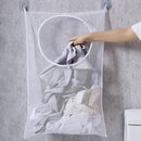 Resdenio Hanging Laundry Hamper Bag, Portable Laundry Bag, 30 x 20 Inch Large Foldable Wall Hanging Laundry Basket with 2 Adhesive Hooks for Dirty Clothes Organization and Storage by CozyNest Decor