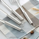 Pleafind 2-Pcs Ladle and Slotted Spoon, Soup Ladle and Strainer Spoons, Stainless Steel Cooking Spoon and Skimmer Spoons, Kitchen Utensils, Wok Utensils for Home and Restaurant, Dishwasher Safe by CozyNest Decor