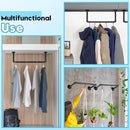 Industrial Pipe Clothes Rack Set of 2, 21” Heavy Duty Wall Mounted Clothing Rack Multi-Purpose Garment Bar, Space-Saving Hanging Rod for Laundry Room,Closet Storage by CozyNest Decor