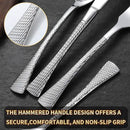Hammered Silverware Set,20 Piece Modern Flatware Set Service for 4,Mirror Polished Stainless Steel Cutlery Set Utensil Set Tableware Set,Kitchen Knives Forks Spoons Set,Dishwasher Safe by CozyNest Decor