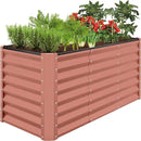 Best Choice Products 4x2x2ft Outdoor Metal Raised Garden Bed, Deep Root Planter Box for Vegetables, Flowers, Herbs, and Succulents w/ 119 Gallon Capacity - Terracotta by GreenHaven Gardens