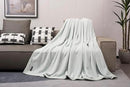 Mellowdy Extra Thick Hearty Plush Flannel Blanket (Pale Mint, 60x80) - 500GSM Twin Size Warm Blanket for Winter, Fall | Soft, Fluffy, Cuddly, Perfect for Bed, Oversized Throw for Couch, Sofa by CozyNest Decor