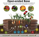 4x2x1ft Oval Galvanized Raised Garden Bed Outdoor 9-in-1 Large Metal Modular Planter Box Raised Beds for Gardening,Vegetables,Fruits,Flowers & Herbs (Brown) by GreenHaven Gardens