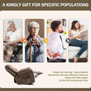 Oversized Power Lift Recliner Chair for Elderly with Massage Heat, Brown Velvet Electric Lay Flat Recliners with Cup Holders, Side Pockets, Infinite Position, Gift for Family by CozyNest Decor