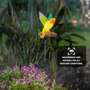 Birdsong Hummingbird Garden Decor Statues Stake Figurine Solar Lights for Outside Lawn Yard Porch Patio Flowerbed Christmas Decorations Outdoor for Moms Birthday (Green Hummingbird) by GreenHaven Gardens