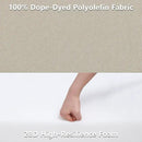 Favoyard Patio Chair Cushions 24 x 24 x 4 Inch Waterproof Outdoor Seat Cushions for Patio Furniture 3-Year Color Fastness Garden Sofa Couch Chair Pads with Handle & Adjustable Straps Set of 2, Beige by GreenHaven Gardens