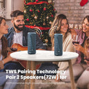 MIATONE Portable Bluetooth Speakers 36W Stereo Sound Bass Boost, 24H Playtime, Bluetooth 5.3 TWS Pairing Father Boy Friend Gifts for him (Blue) by TinyTreasures Baby Boutique