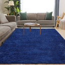 Soft 8x10 Blue Rug, Fluffy Area Rugs for Living Room, Plush Navy Area Rugs for Bedroom, Non-Slip Indoor Carpet for Nursery, Study Room, Kids Room, Room Decor by TinyTreasures Baby Boutique