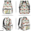 Funny Cars Kids Backpack For School Cute Animal Bear Lion Car Travel Backpack Cartoon Ambulance Digger Fire Engine Waterproof Backpack For Kids Boys Girls For School Travel Hiking by TinyTreasures Baby Boutique