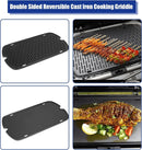 AJinTeby Cast Iron Griddle for Weber Traveler Portable Series Gas Grills Parts, Non-stick Griddle for Traveler Gas Grill, Camping Plate, for Weber Portable Grill Accessories with Carry Bag by GreenHaven Gardens
