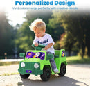 6V Toddler Ride On Car Interactive Electric Car with Horn LED Front Light Rear Storage Stellar Galaxy Theme Perfect for Boys & Girls 18+ Months Safe & Fun for Little Explorers(Green Space) by TinyTreasures Baby Boutique
