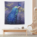 yowecso Peacock Tapestry Wall Hanging for Bedroom, Living Room - Purple Peacock Bird Tapestry - Aesthetic Wall Decor - 50"x60" by CozyNest Decor