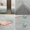 ACOMOPACK Baby Play Mat for Floor 1.3" Thick Memory Foam Play Mat 59"×71" Tummy Time Crawling with Non-Slip Bottom for Living Room,Nursery,Soft Velvet Playpen Mats for Kids,Infants（Light Grey）