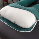 Amagoing 55 inches Pregnancy Pillows for Sleeping, U Shaped Maternity Full Body Pillow for Pregnant Women with Hip, Leg, Back, Belly Support, Removable Washable Velvet Cover (Teal Green) by TinyTreasures Baby Boutique