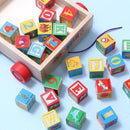 Atoylink ABC Wooden Building Blocks for Toddlers 1-3, 30 Pcs Alphabet & Number Stacking Toys with Storage Pull Toy Car Learning & Education Montessori Toys for 1 2 3 Year Old Baby Boy Girl Gifts by TinyTreasures Baby Boutique