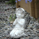 Leekung Angel Statues for Garden Decor - with Solar Powered Light Angel Garden Statues Outdoor Garden Sculptures & Statues Angels Figurines Memorial Praying Sculpture for Patio Lawn Yard Porch Gifts by GreenHaven Gardens