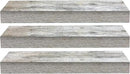 Sorbus Floating Shelves - 3 Pack 16 Inch Rustic Wall Shelves for Bedroom, Kitchen, Living Room, Bathroom Shelves, Home Decor, Office - Floating Shelf for Trophy, Books, Frames, Toilet Paper by CozyNest Decor