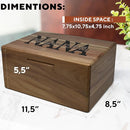 Gifts for Mom Birthday Unique - Wooden Keepsake Box with Names, Personalized Mothers Day Gifts from Son Acacia Wood Storage for Memories, Grandma Keepsake Box, Gift for Mom Bday, 11.5x8.5x5.5 in by TinyTreasures Baby Boutique