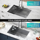 Kraus 20.5 in. Over Sink Roll Up Dish Drying Rack in Jet Black by CozyNest Decor
