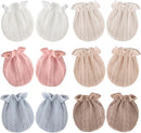 BQUBO Newborn Infant Toddler Mittens No Scratch Cotton Elastic Wrist Gloves Hypoallergenic for 0-6 Months Baby Boys Girls by TinyTreasures Baby Boutique