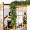 Artificial Norfolk Pine Garland - Faux Christmas Garland Fake Green Garland for Fireplace,Table, Stairs, Mantle, Window,Indoor Outdoor,Home,Holiday Decor (2 PCS,5 FT) by CozyNest Decor