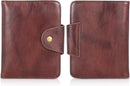 Real Leather Wallet Functional RFID Bifold Passport Holder Travel (Coffee) by TinyTreasures Baby Boutique