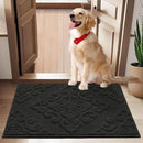 COSY HOMEER-Door-Mat-Non-Slip-Entryway-Rug 24”x36” Absorbent Welcome Mats Washable Dirt Trapper Door Mat Entrance Floor Mats for Front Back Doormats and Wet Shoes,Black by CozyNest Decor