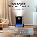 Dreo 8L Smart Humidifiers for Bedroom 600ft², 80H Runtime Warm&Cool Supersized Mist Humidifier for Large Room Indoor, Quiet Whole House humidifier for Baby, Plants, with Alexa/Google, Black, HM717S by TinyTreasures Baby Boutique