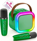 IROO Mini Karaoke Machine for Kids, 2025 TOP Toys Birthday Gifts Ideas for Girls Ages 4, 5, 6, 7, 8, 9, 10, 12+ Years Old, Portable MP3 Player with 2 Wireless Mics for Party by TinyTreasures Baby Boutique