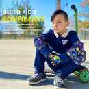 Soft-Style Kids Knee and Elbow Pads with Bike Gloves, Flexible Impact-Resistant Gear for Ages 2-11, Designed for Balance Bikes, Roller-Skating, and Skateboarding by TinyTreasures Baby Boutique