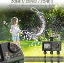 Diivoo Sprinkler Timer 3 Zone, Water Hose Timer 3 Outlet for Garden, Programmable Automatic Irrigation Timer with Rain Delay and Manual/Auto Mode Watering IP54 for Lawn, Yard, Pool by GreenHaven Gardens
