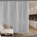 Full Blackout Privacy Curtains, 240 Inch Extra Wide Linen Blend Drapes, Pinch Pleat Window Drapery for Room Divider Storage/Space Room Separation, 1 Panel, W 240" x L 108", Silver Grey by CozyNest Decor
