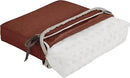 Classic Accessories Montlake Water-Resistant 21 x 20 x 4 Inch Patio Lounge Back Cushion, Heather Henna Red, Outdoor Loveseat Cushions by GreenHaven Gardens