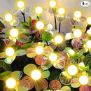 Solar Garden Lights Outdoor, NBQQ New Upgraded 4-Pack Firefly Solar Lights with Iridescent Petals & Warm White Glow - Waterproof Wind-Swaying Decor for Yard, Patio by GreenHaven Gardens